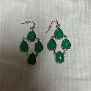 Kendra Scott green earrings